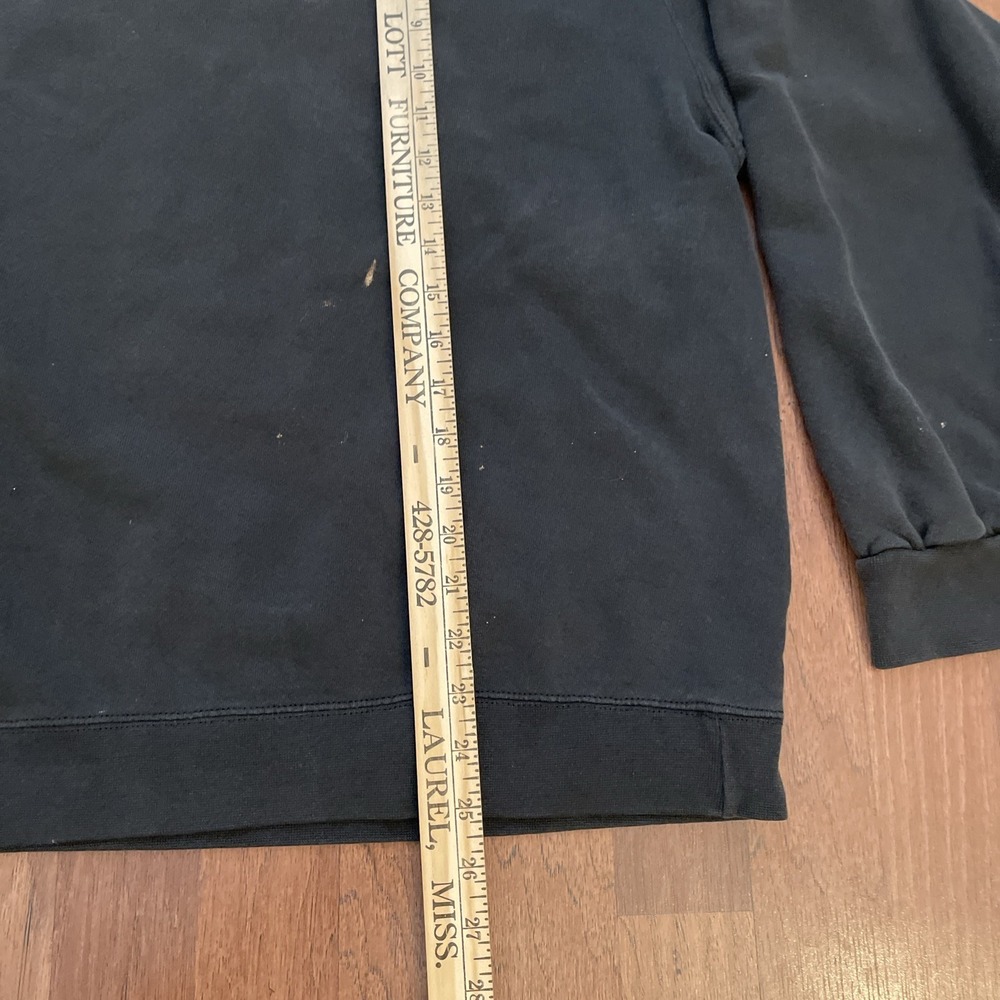 Vintage 90s Nike Black Pullover Crewneck Sz XL Swoosh Distressed Faded - Picture 5 of 9